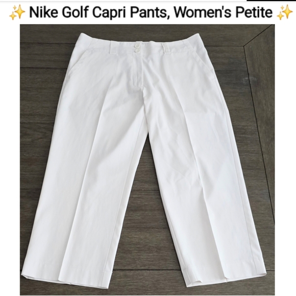 Nike Women's Petite White Golf Capri Pants, Size 6 - Picture 9 of 9